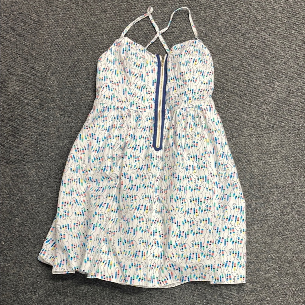 Lilly Pulitzer Alexi Dress in Oh Buoy Nautical Beach Spaghetti Strap Size 2